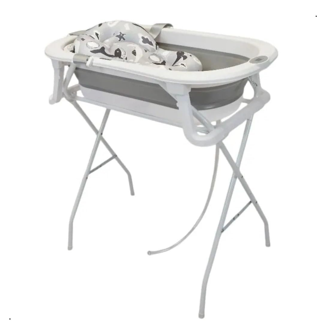 PREMIUM BABY BANHEIRA BUBBLY GREY/BRANCO