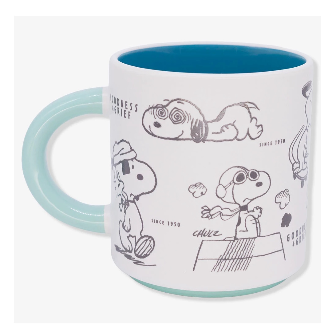 ZCRIA CANECA GRAFITE 500ML SNOOPY  E